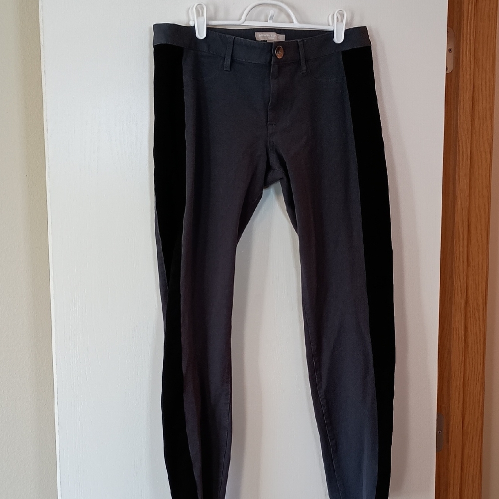 Banana Republic Gray and Black Chinos